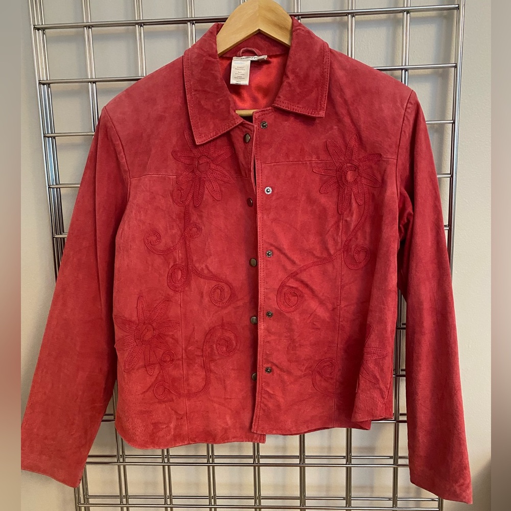 Vintage Coldwater Creek suede leather jacket